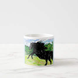 Taza De Espresso Espresso Mug Thunder Black Stallion