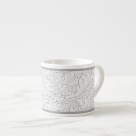 TAZA DE ESPRESSO ESPRESSO MUG : WILLIAM MORRIS : FLORAL BLANCA