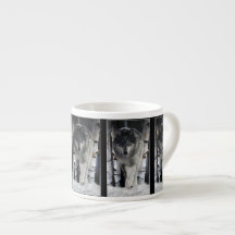 Espresso para café Wolf y Snowy Forest