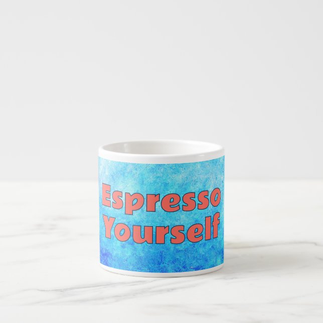 Taza De Espresso "Espresso tú mismo" (Frente)