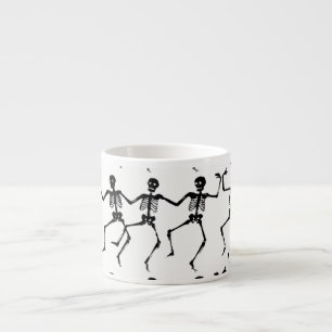Taza De Espresso Esqueletos Halloween Thunder_Cove del baile