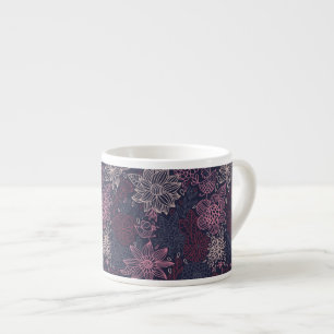 Taza De Espresso Estampado de flores 4 2