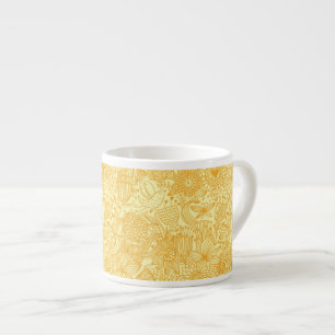 Taza De Espresso Estampado de flores del verano en colores