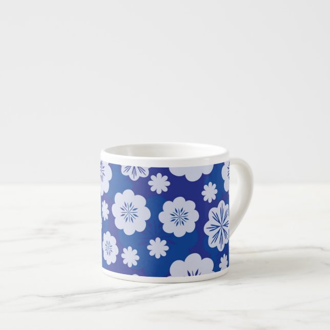 Taza De Espresso estampado de plores (Derecha)