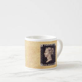 Taza De Espresso Estampilla Penny Black Postage