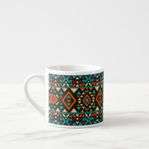 Taza De Espresso Estilo moderno geométrico del suroeste