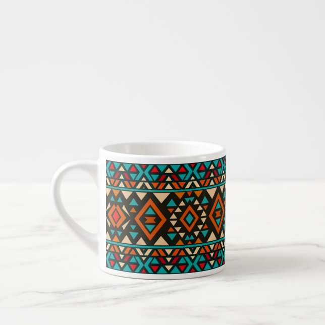 Taza De Espresso Estilo moderno geométrico del suroeste (Izquierda)