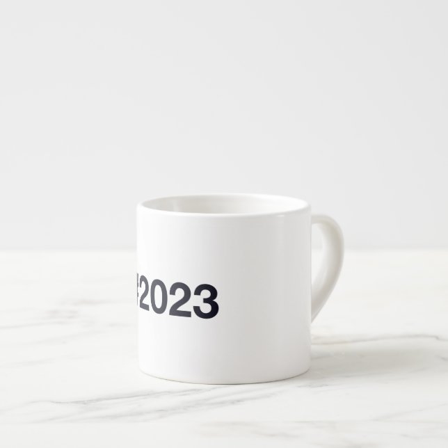 Taza De Espresso Etiqueta de 2023 (Derecha)