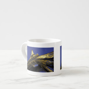 Taza De Espresso Europa, Francia, París, Torre Eiffel, noche 2