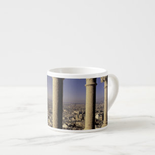 Taza De Espresso Europa, Francia, París, Vista de París a través