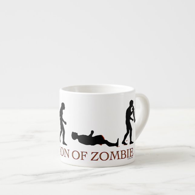 Taza De Espresso Evolución de Zombie (Derecha)