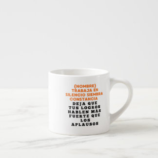 TAZA DE ESPRESSO EXITO REGALO PERSONALIZADO PARA (NOMBRE)