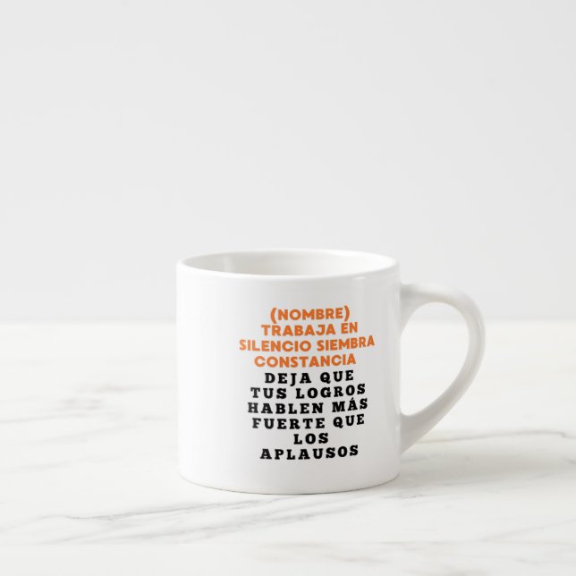 TAZA DE ESPRESSO EXITO REGALO PERSONALIZADO PARA (NOMBRE) (Derecha)