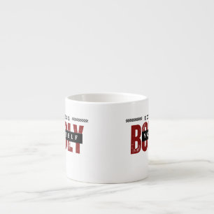 Taza De Espresso Exprese su pulverización de la especialidad blanca