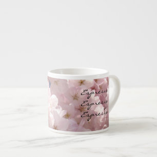 Taza De Espresso Expreso Expreso Expreso Primavera Flores de Rosa