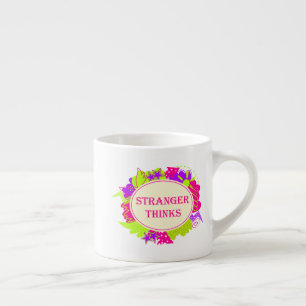 Taza De Espresso Extraño piensa cita al estilo de un programa de te