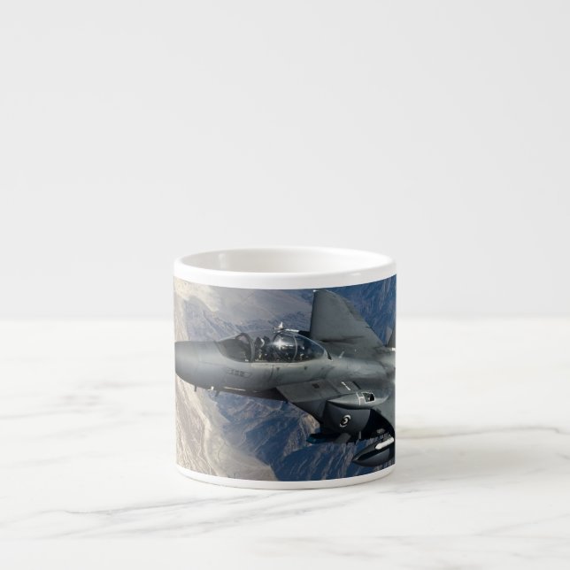 Taza De Espresso F-15 Águila de huelga (Frente)