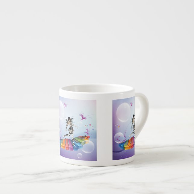 Taza De Espresso Faerie Musical Keyboard (Derecha)