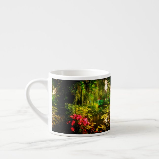 Taza De Espresso Famosa copa Claude Monet Giverny Pond Lilies Mug C (Izquierda)