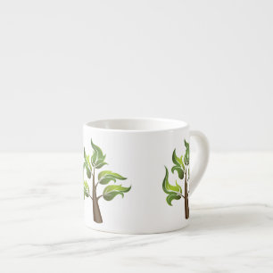 Taza De Espresso Fancy Leaves
