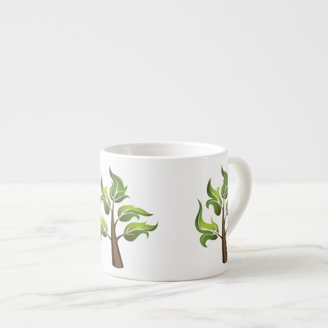 Taza De Espresso Fancy Leaves (Derecha)