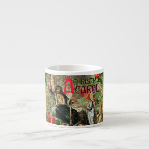 Taza De Espresso Fantasma del Ilustracion actual de Navidad