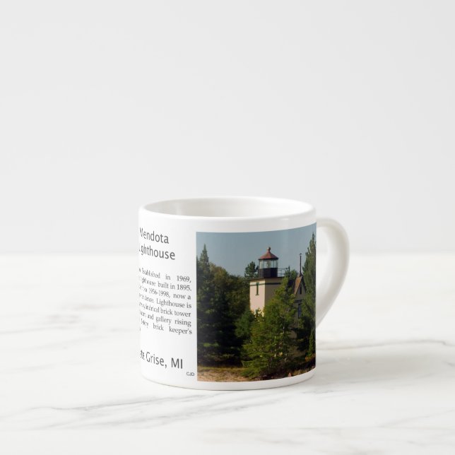 Taza De Espresso Faro de Mendota (Derecha)