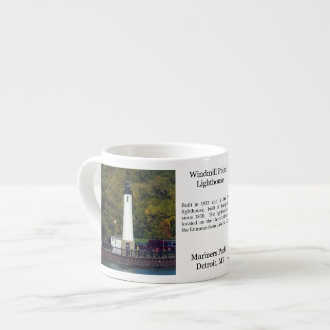 Taza De Espresso Faro de ventanilla Deroit espresso mug (Izquierda)