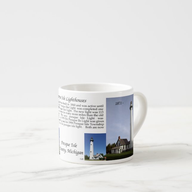 Taza De Espresso Faros de la Isla Presque (Derecha)