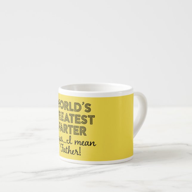 Taza De Espresso Farter más grande del mundo Oops significo (Derecha)