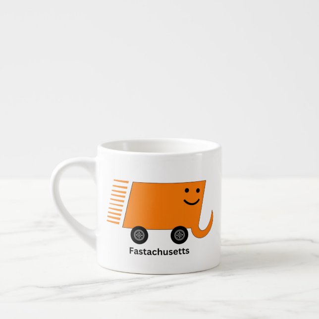 Taza De Espresso Fastachusetts Massachusetts Espresso Mug (Izquierda)