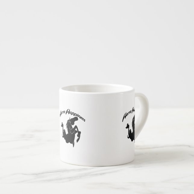 Taza De Espresso Felicidad de Caballo (Derecha)