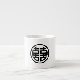 Taza De Espresso Felicidad doble|Blanco|Espresso|Mug especial