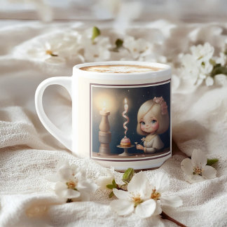 Taza De Espresso Feliz cumpleaños Chica 01