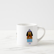Feliz cumpleaños Pup Espresso Mug