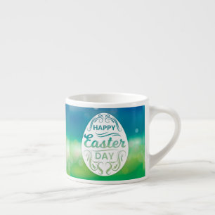 Taza De Espresso Feliz Día de Pascua-23042