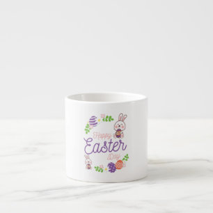 Taza De Espresso Feliz Día de Pascua, divertido Día de Pascua