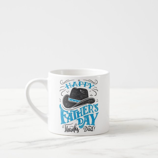 Taza De Espresso Feliz Día del Padre gracias papá (Izquierda)