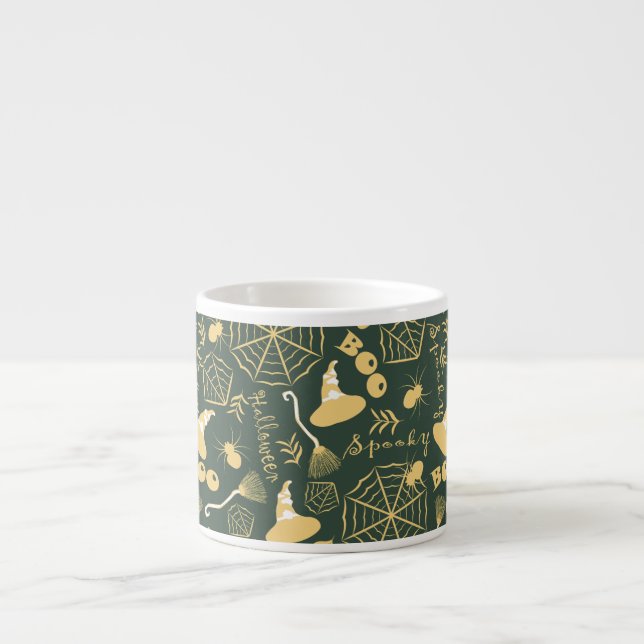 Taza De Espresso Feliz Halloween (Frente)