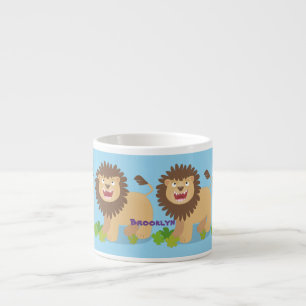 Taza De Espresso Feliz ilustracion personalizado ruidoso
