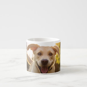 Taza De Espresso Felíz Labrador Corriendo