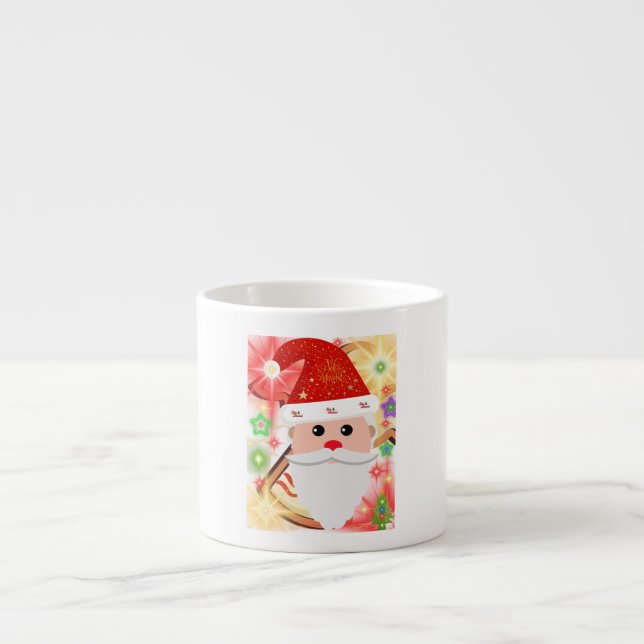 Taza De Espresso Feliz Navidad  (Frente)