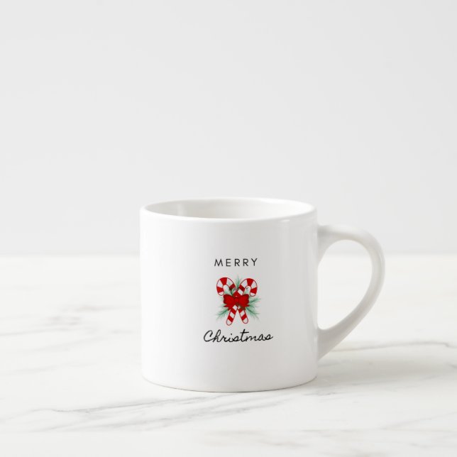 Taza De Espresso Feliz Navidad Mug (Derecha)