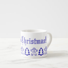 Taza De Espresso Feliz Navidad o tu árbol genealógico de texto