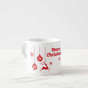 Taza De Espresso Feliz Navidad Venado regalo de venado