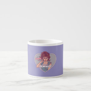 Taza De Espresso FEMINISTA DE BADASS, personalizado