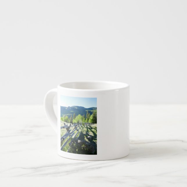Taza De Espresso Fenceline de madera (Izquierda)