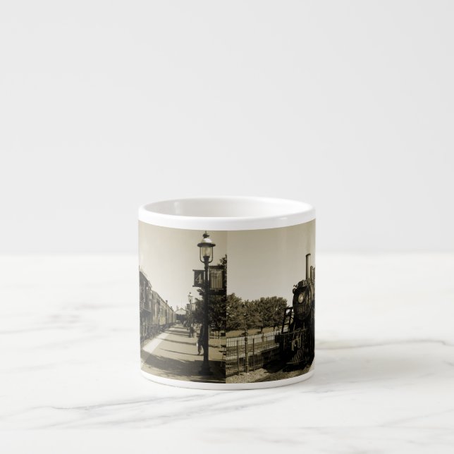 Taza De Espresso Ferrocarril histórico (Frente)