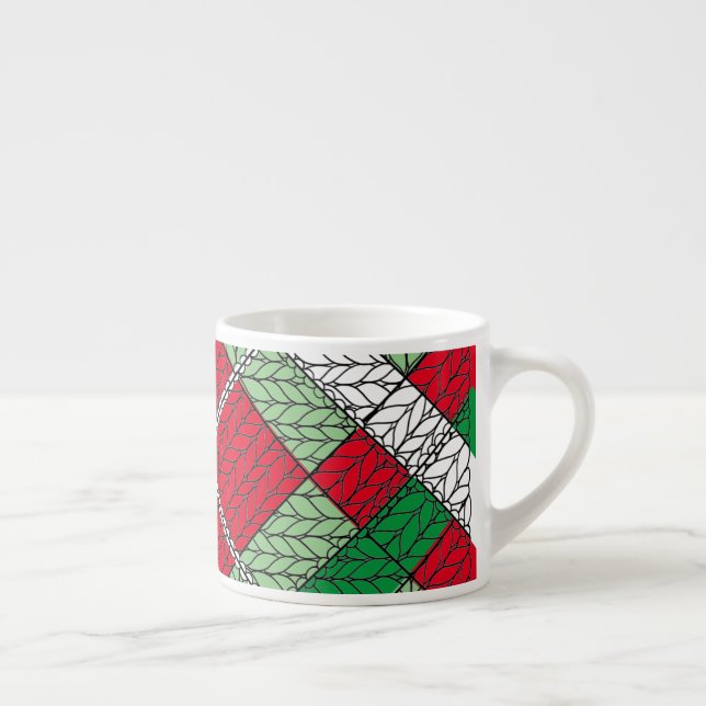 Taza De Espresso FESTIVAL ARGYLE KNIT Espresso Cup (Derecha)