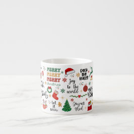 Taza De Espresso Festividades de Navidades de vacaciones y gráficos